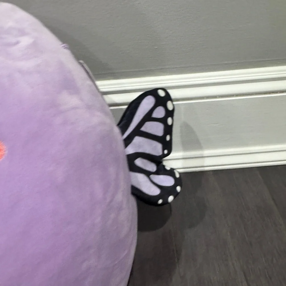 NWT Squishmallows 16in Lavender Butterfly Soft Plush Pillow Stuffed Animal Girl - Picture 4 of 7